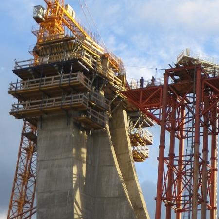 Bouregreg-joen ylittävä vinoköysisilta Marokko