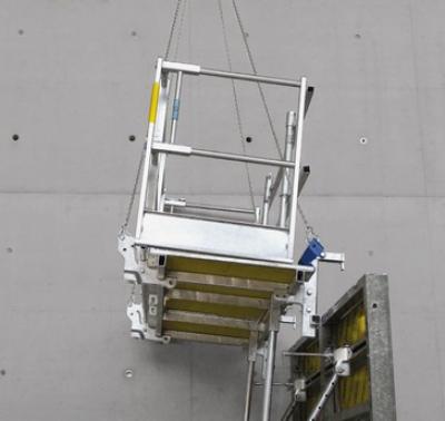 Mise en oeuvre en passerelle de bétonnage