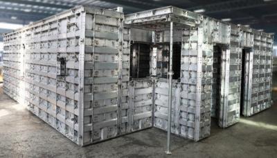 casting wall and floor with aluminium formwork