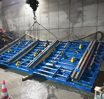 Variable-radius steel panels