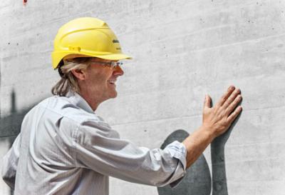 Architectural concrete smooth surface