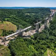Flyover ES-26 stretches across the hilly terrain of south-eastern Poland, with spans reaching up to 188 m. 