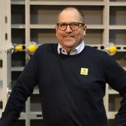 Male in dark blue sweater