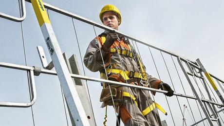 Formwork accessories for pre-cast members and fall protection